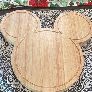 Mickey Mouse Shaped Wooden Cutting Board
